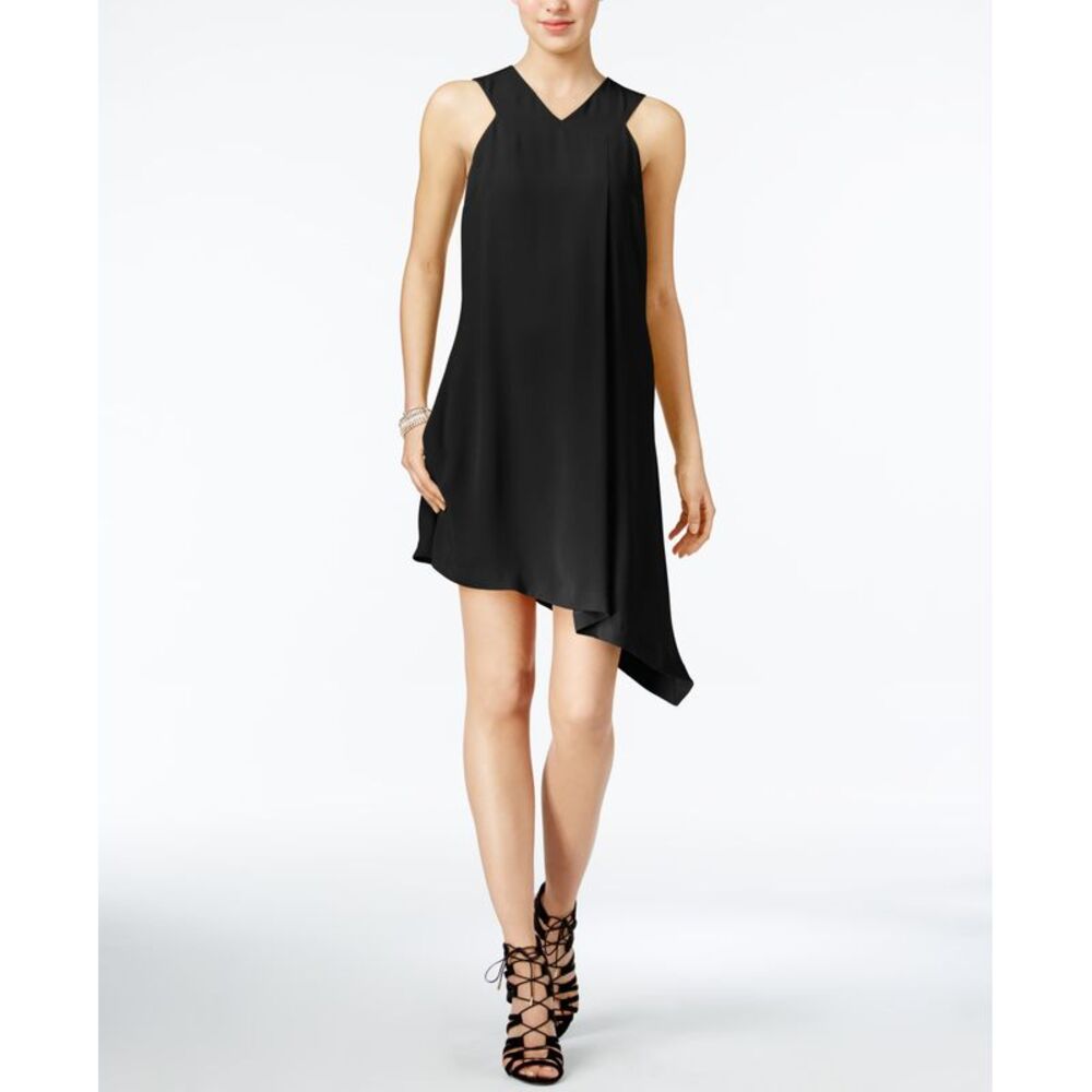 Rachel Rachel Roy Asymmetrical Shift Dress Black S